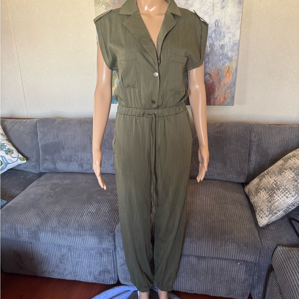 Fashion Nova Khaki Jumpsuit